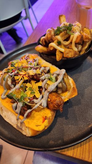 Hail Seitan at Good Dogs Plant Foods in Vancouver