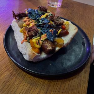 thot dog   at Good Dogs Plant Foods in Vancouver