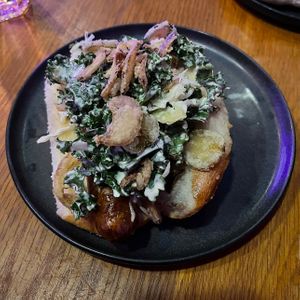 dill dog   at Good Dogs Plant Foods in Vancouver