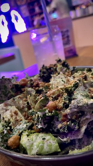 No parm saladd #Veganuary at Good Dogs Plant Foods in Vancouver