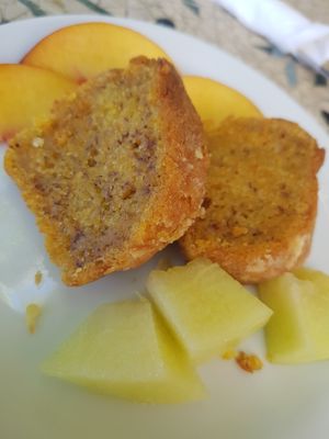 Carrot cake at Victoria Cafe & Boutique in Ntamouchari