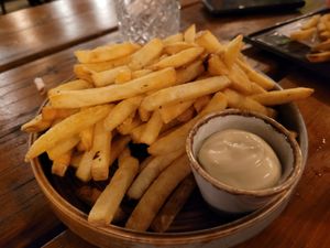Chips, non vegan aoili at Blasta Brewing Company in Burswood