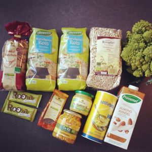 Only the pasta, thyme and mustard is from another health store

'Rundkorn Vollkorn' is the best rice :D at denn's Biomarkt in Konstanz