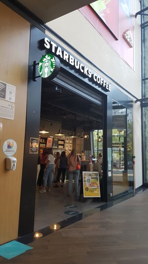 front at Starbucks in Bucharest