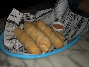 Tequeños (vegetarian)  at El Rabipelao in Barcelona