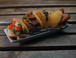 Rabipelao Gracia. Vegan tapas.  at El Rabipelao in Barcelona