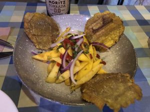 Mango’s ceviche  at El Rabipelao in Barcelona
