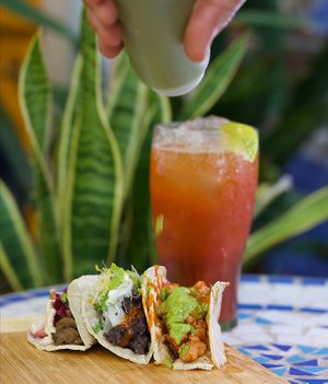 Vegan tacos at El Rabipelao in Barcelona
