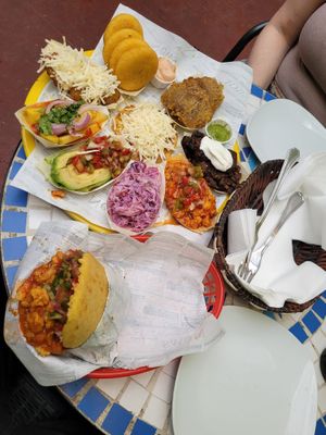 Tapas - tasting platter (for two) at El Rabipelao in Barcelona