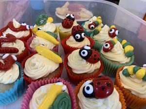 Children’s party cupcakes at The Garden Kitchen in Ansty