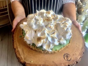 Key lime pie at The Garden Kitchen in Ansty