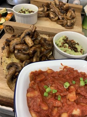 Loaded toast at The Garden Kitchen in Ansty