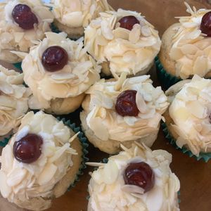 Almond cupcakes  at The Garden Kitchen in Ansty