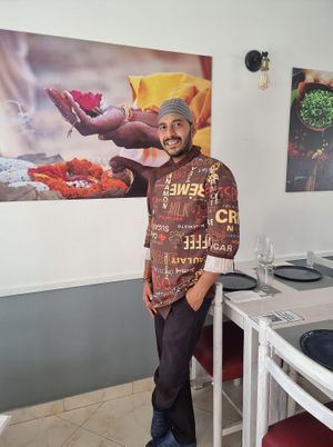 Chef Rajeev Thakur at The Curry Leaf in Lagos