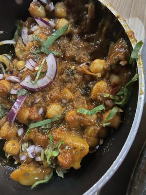 Chickpea and potato curry  at The Curry Leaf in Lagos