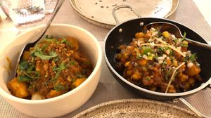 Main dishes  at The Curry Leaf in Lagos