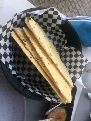 Groovy papadams   at The Curry Leaf in Lagos