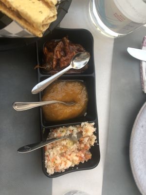 Really lovely pickles for said papadams   at The Curry Leaf in Lagos