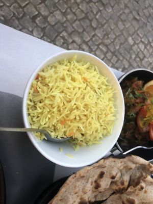 Lovely soft rice   at The Curry Leaf in Lagos