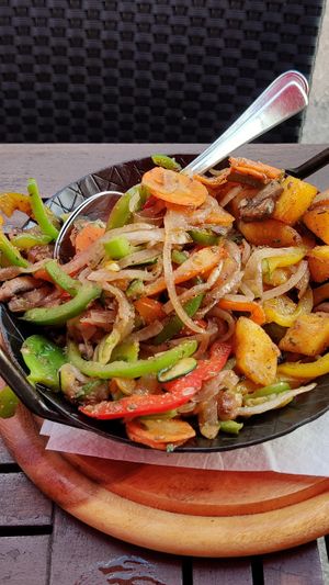Fajitas (vegan) at Joe Peña's in Ludwigsburg