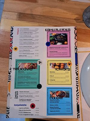 Menu 06/2022 at São Saruê in Sao Paulo