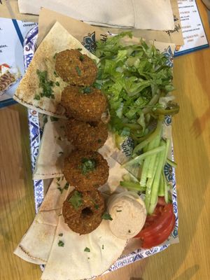   at Not Just Falafel in Athens