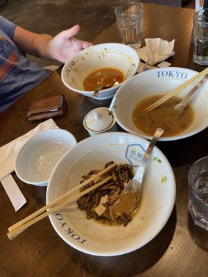 We ate so fast I couldn’t get a picture quickly enough   at Rakkan Ramen in Boulder