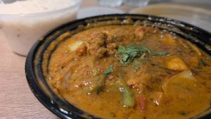 Kadai curry with soya chaap at Tabla Indian Restaurant in Orlando