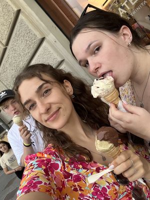   at Gelateria Santa Trinita in Florence