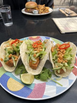 Tofu tacos.  So yummyy  at Bermuda PEC in Prince Edward