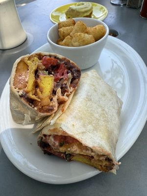 Breakfast Burritoo  at Duboce Park Cafe in San Francisco