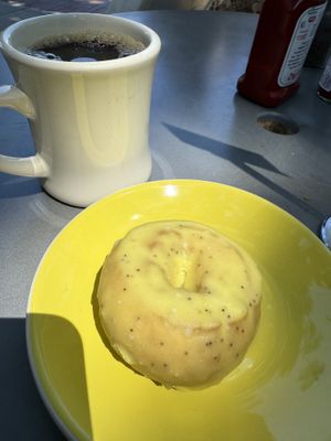 Vegan donut  at Duboce Park Cafe in San Francisco