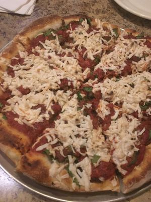 Vegan deep dish pizza!!!!!! at WB Pizza - Allisonville Rd in Indianapolis