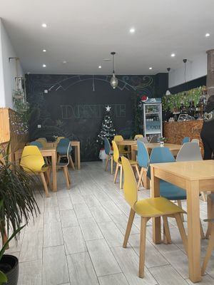 Cafe decor  at Dondué in Sao Miguel