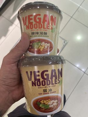vegan noodle boxes   at Kinouta Pharmacy in Nara