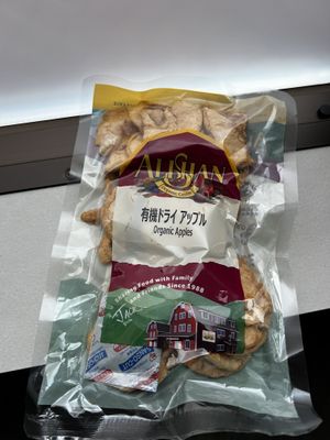 Organic apples  at Kinouta Pharmacy in Nara