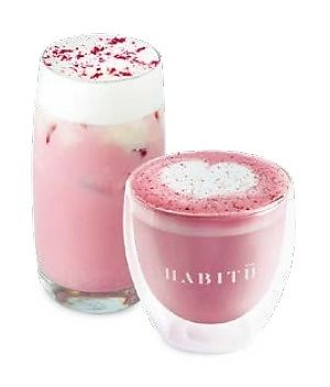Beetroot Soy Latte 紅菜頭泡沫豆奶 at HABITŪ - Kowloon in Kowloon