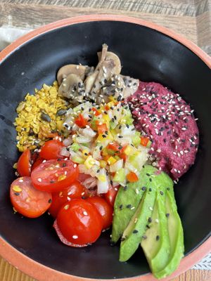 vegan bowl  at Areal Beach Bar by Chakall in Lourinha