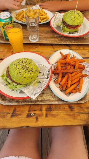 Hamburguer Dí Stefano vegan at Areal Beach Bar by Chakall in Lourinha