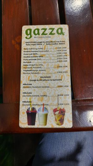 Menu 2 at Gazza Vitamins in Prizren