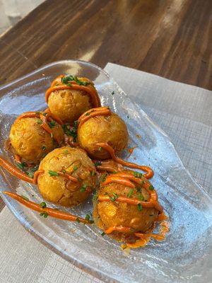 Corn tempura.  at Bar Tomeu in Sitges
