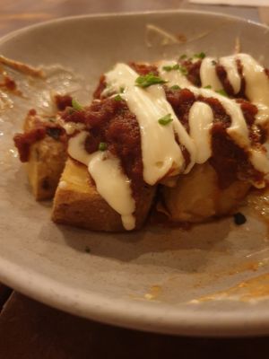 Patatas bravas at Bar Tomeu in Sitges