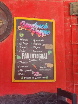 Menu at Bananas in Mancora