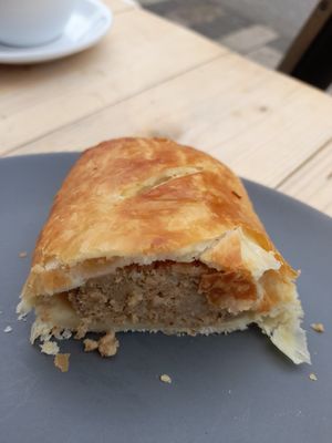 Sausage roll from inside 😉 at FRÂN Las in Llanberis