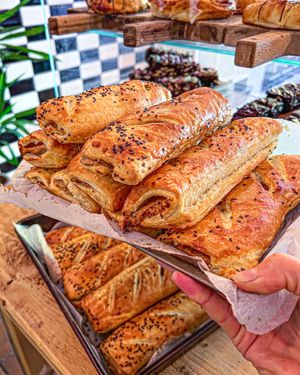 Homemade Sausage rolls at FRÂN Las in Llanberis