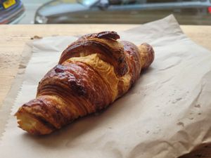 Croissant (Plain) at FRÂN Las in Llanberis