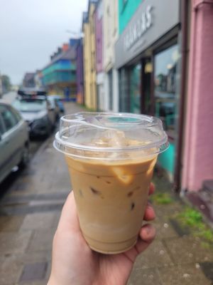 Iced Latte at FRÂN Las in Llanberis