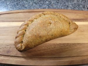 Chickpea, Cauliflower & Onion Bhaji Pasty at FRÂN Las in Llanberis