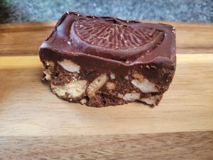 Choc Orange Rocky Road at FRÂN Las in Llanberis