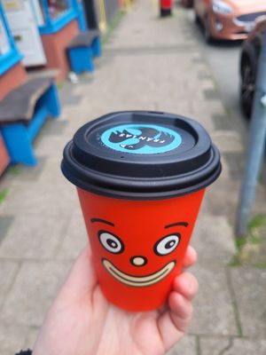 Take Away Latte at FRÂN Las in Llanberis